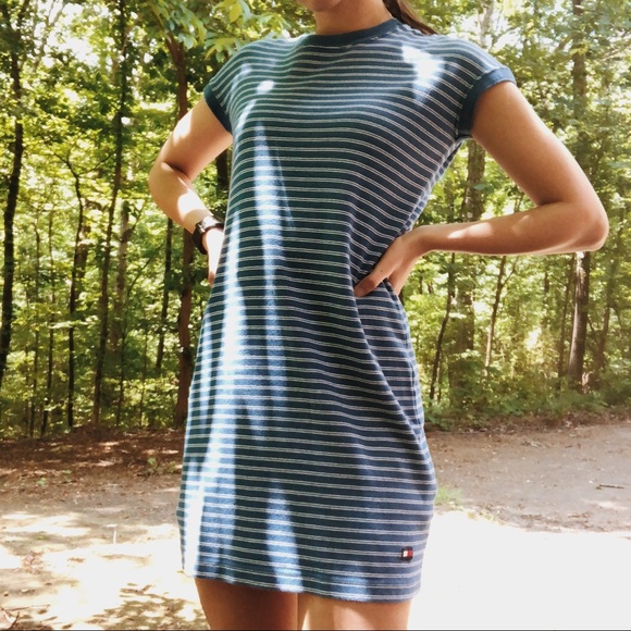 Tommy Hilfiger Dresses & Skirts - Tommy Hilfiger Stripped Blue Mini Dress